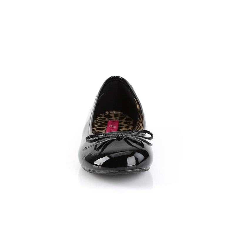 Pleaser Pink Label ANNA-01 Flat (Black Patent)