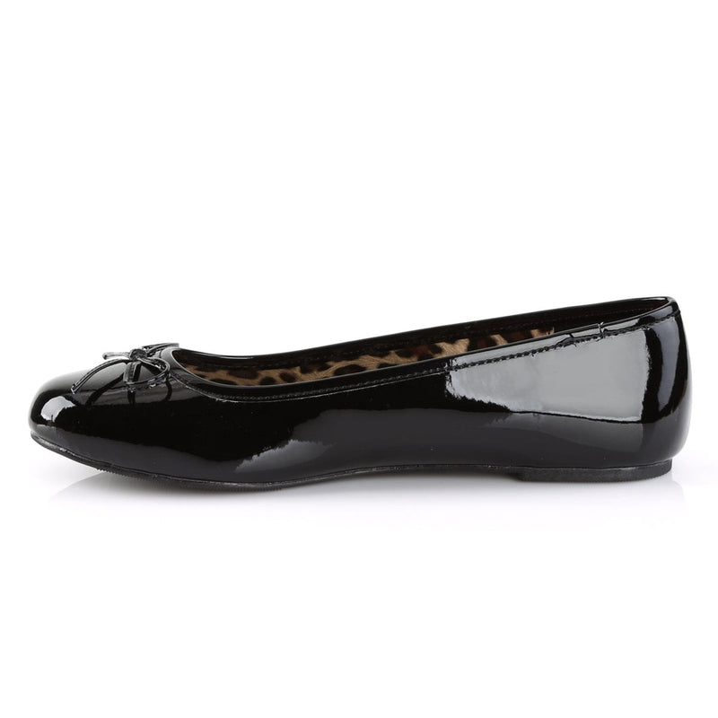 Pleaser Pink Label ANNA-01 Flat (Black Patent)