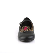Pleaser Pink Label ANNA-02 Mary Jane (Black Faux Leather)