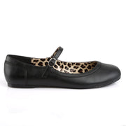 Pleaser Pink Label ANNA-02 Mary Jane (Black Faux Leather)