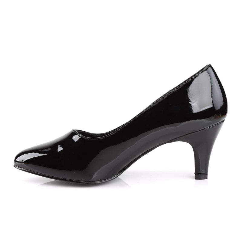 Pleaser Pink Label DIVINE-420 Pump (Black Patent)