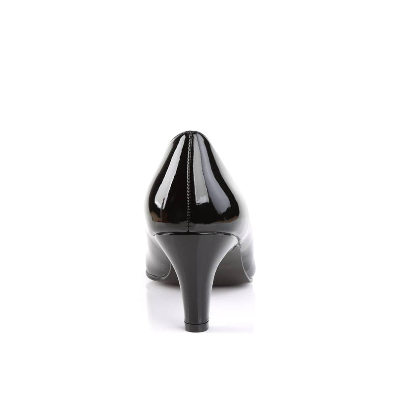 Pleaser Pink Label DIVINE-420 Pump (Black Patent)