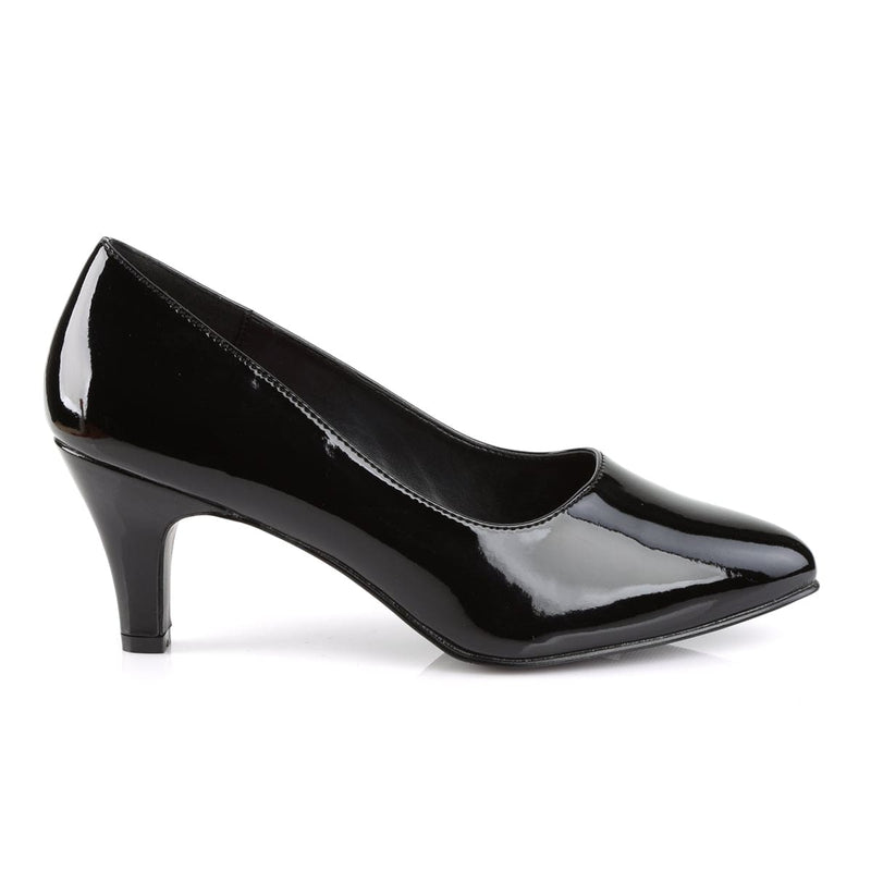 Pleaser Pink Label DIVINE-420 Pump (Black Patent)
