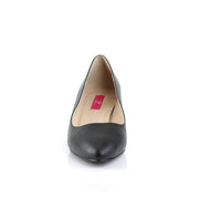 Pleaser Pink Label FAB-420 Pump (Black Faux Leather)