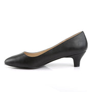 Pleaser Pink Label FAB-420 Pump (Black Faux Leather)
