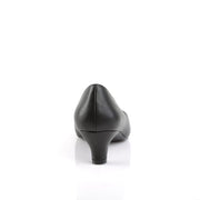 Pleaser Pink Label FAB-420 Pump (Black Faux Leather)