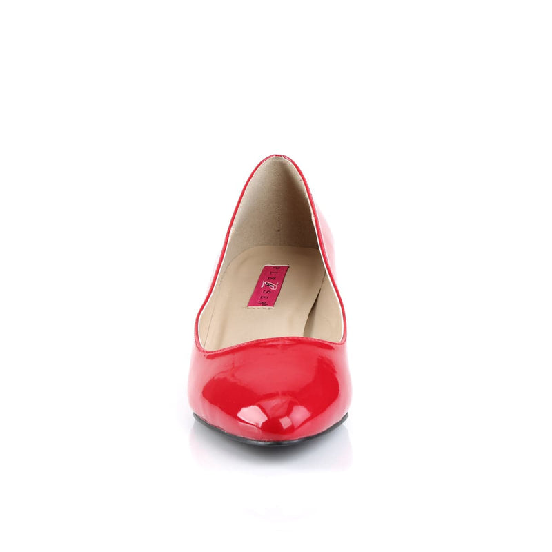 Pleaser Pink Label FAB-420 Pump (Red Patent)