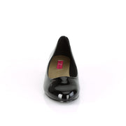 Pleaser Pink Label GWEN-01 Pump (Black Patent)