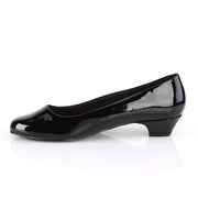 Pleaser Pink Label GWEN-01 Pump (Black Patent)