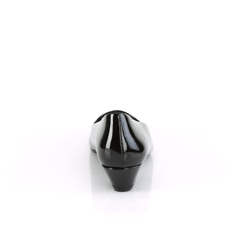 Pleaser Pink Label GWEN-01 Pump (Black Patent)