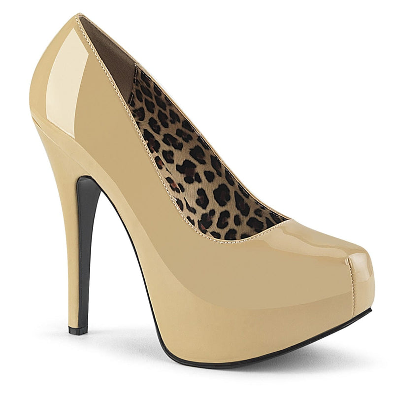 Pleaser Pink Label TEEZE-06W Pump (Cream Patent)