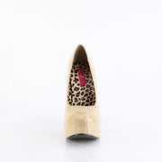 Pleaser Pink Label TEEZE-06W Pump (Cream Patent)