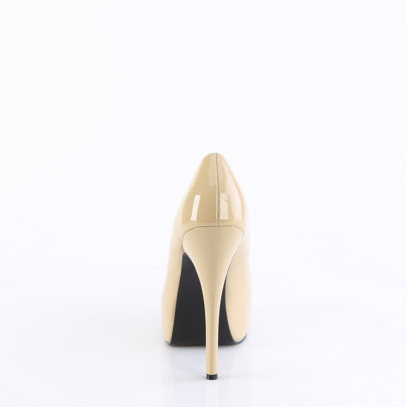 Pleaser Pink Label TEEZE-06W Pump (Cream Patent)