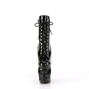 Pleaser RAPTURE-1020 Platform Ankle Boot (Black Patent/Black)