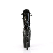 Pleaser RAPTURE-1020 Platform Ankle Boot (Black Patent/Black)