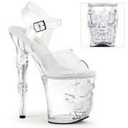 Pleaser RAPTURE-808 Platform Sandal (Clear/Clear)