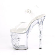 Pleaser RAPTURE-808 Platform Sandal (Clear/Clear)