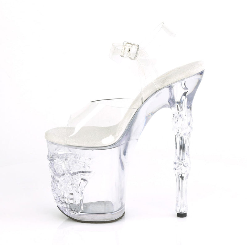 Pleaser RAPTURE-808 Platform Sandal (Clear/Clear)