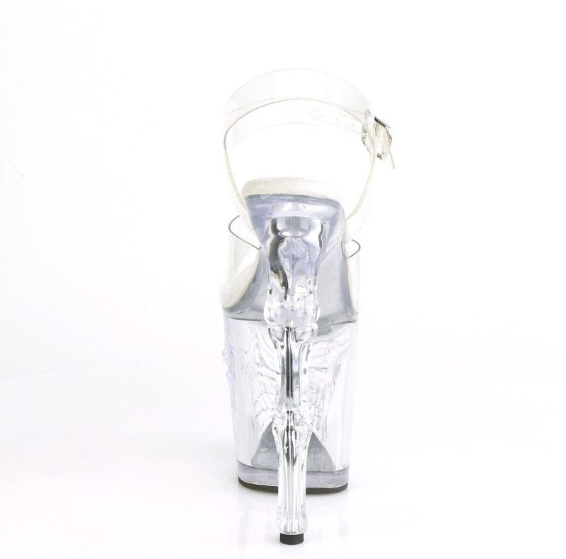 Pleaser RAPTURE-808 Platform Sandal (Clear/Clear)