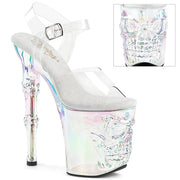 Pleaser RAPTURE-808HT Platform Sandal (Clear/Holo Tinted)