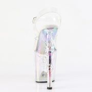 Pleaser RAPTURE-808HT Platform Sandal (Clear/Holo Tinted)