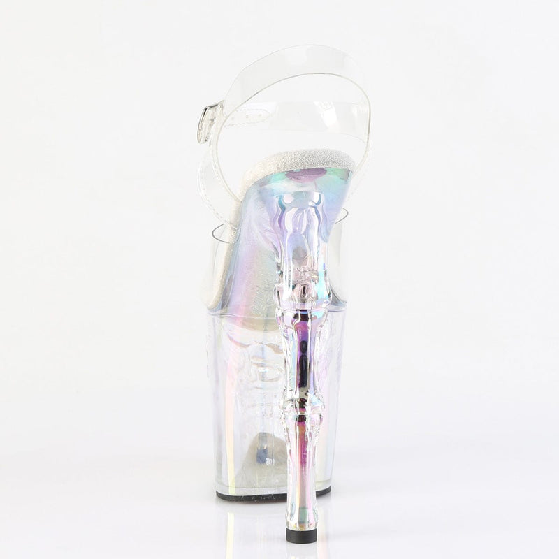 Pleaser RAPTURE-808HT Platform Sandal (Clear/Holo Tinted)