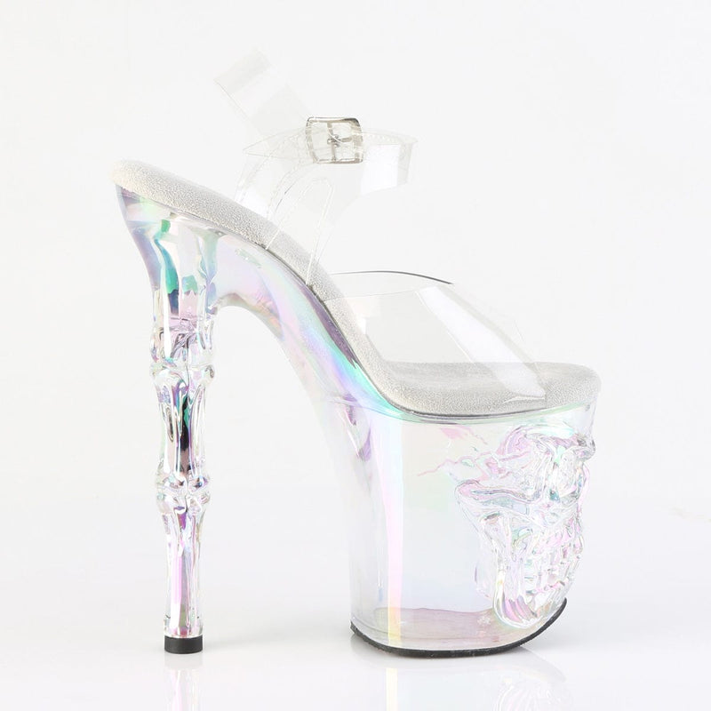 Pleaser RAPTURE-808HT Platform Sandal (Clear/Holo Tinted)