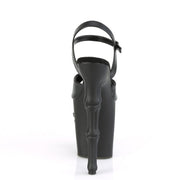 Pleaser RAPTURE-809 Platform Sandal (Black Faux Leather/Black Matte)