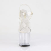 Pleaser RAZZLE-808 Platform Sandal (Clear/Clear)