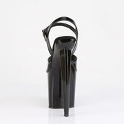 Pleaser RAZZLE-809 Platform Sandal (Black Patent/Black)
