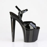 Pleaser RAZZLE-809 Platform Sandal (Black Patent/Black)