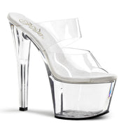 Pleaser SKY-302 Platform Slide (Clear/Clear) 5