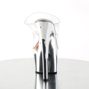 Pleaser SKY-302 Platform Slide (Clear/Silver Chrome)