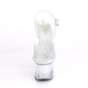 Pleaser SKY-308N Platform Sandal (Silver Hologram TPU/Silver Hologram Inserts)