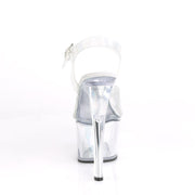 Pleaser SKY-308N Platform Sandal (Silver Hologram TPU/Silver Hologram Inserts)