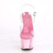 Pleaser SKY-308OF Clear/Baby Pink