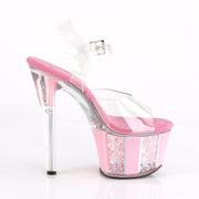 Pleaser SKY-308OF Clear/Baby Pink