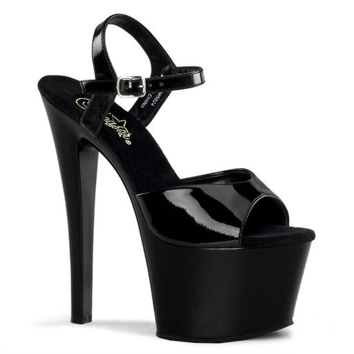 Pleaser SKY-309 Platform Sandal (Black Patent/Black)