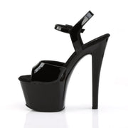 Pleaser SKY-309 Platform Sandal (Black Patent/Black)
