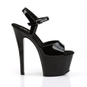 Pleaser SKY-309 Platform Sandal (Black Patent/Black)