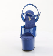 Pleaser SKY-309 Platform Sandal (Royal Blue Patent/Royal Blue)
