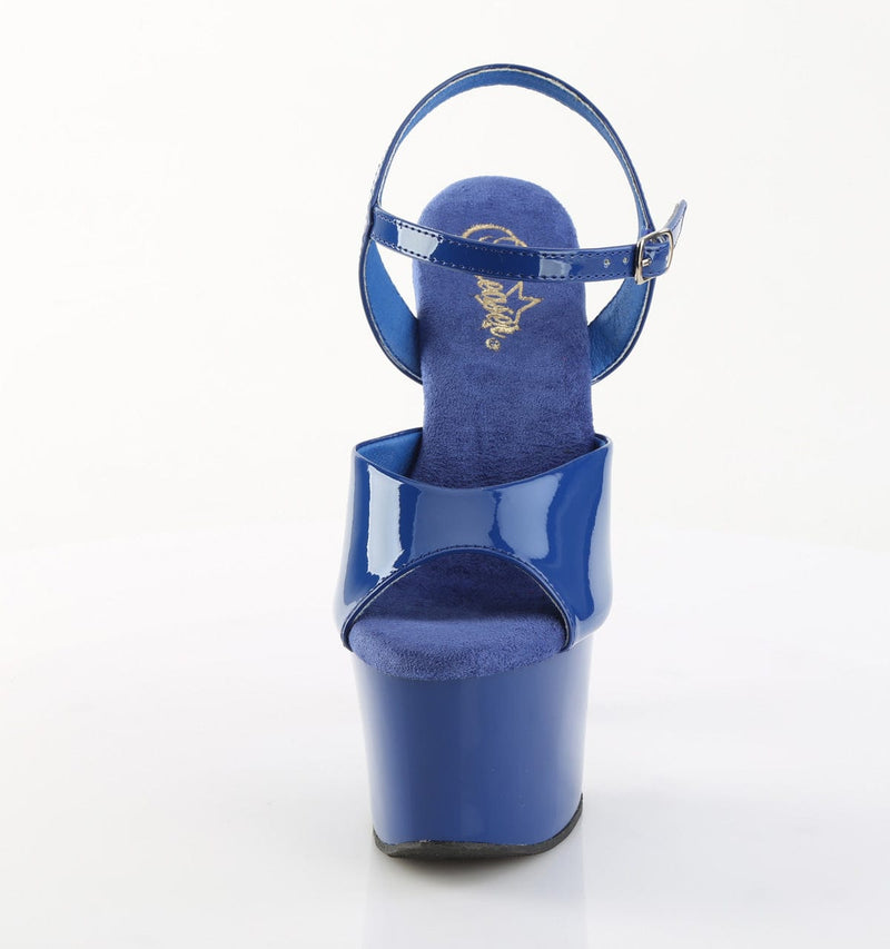 Pleaser SKY-309 Platform Sandal (Royal Blue Patent/Royal Blue)