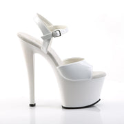 Pleaser SKY-309 Platform Sandal (White Patent/White)