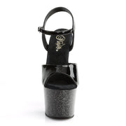 Pleaser SKY-309MG Platform Sandal (Black/Black)