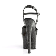 Pleaser SKY-309MG Platform Sandal (Black/Black)