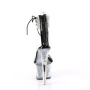 Pleaser SKY-327RSI Platform Sandal (Silver Multi Rhinestone-Black/Silver Rhinestone)
