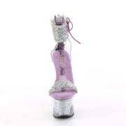Pleaser SKY-327RSI Platform Sandal (Silver Multi Rhinestone-Lavender/Silver Rhinestone)