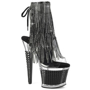 Pleaser SPECTATOR-1017RSF Platform Ankle Boot (Clear/Clear-Black) 6