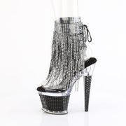 Pleaser SPECTATOR-1017RSF Platform Ankle Boot (Clear/Clear-Black)