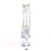 Pleaser STARDUST-1018C-2RS Platform Ankle Boot (Clear/Clear)